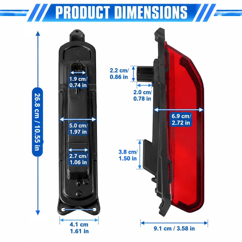 Rear Fender Fascia LED Tail Light For Harley-Davidson Street CVO Road Electra Ultra Durable accessories