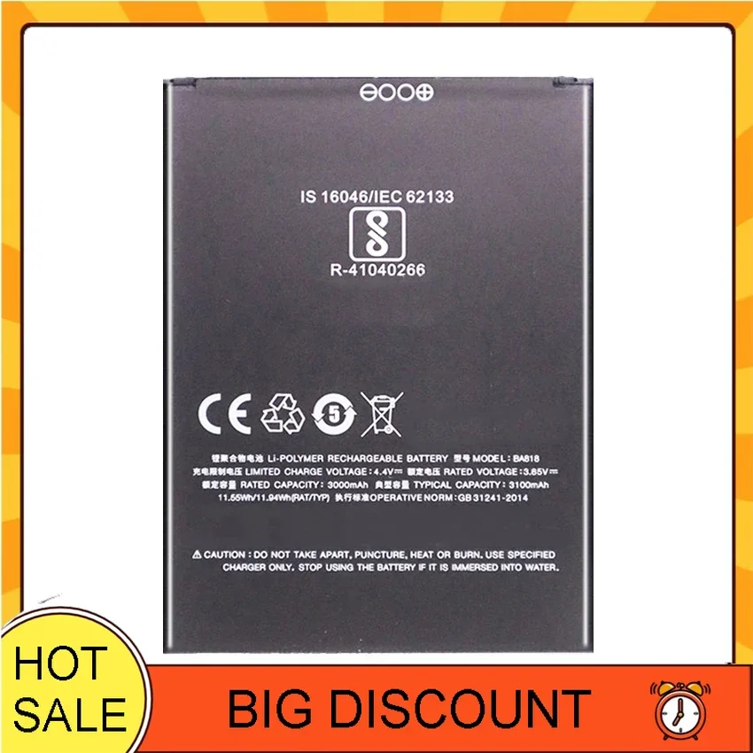 

For Meizu c9 pro BA818 BA818 3000mAh Battery