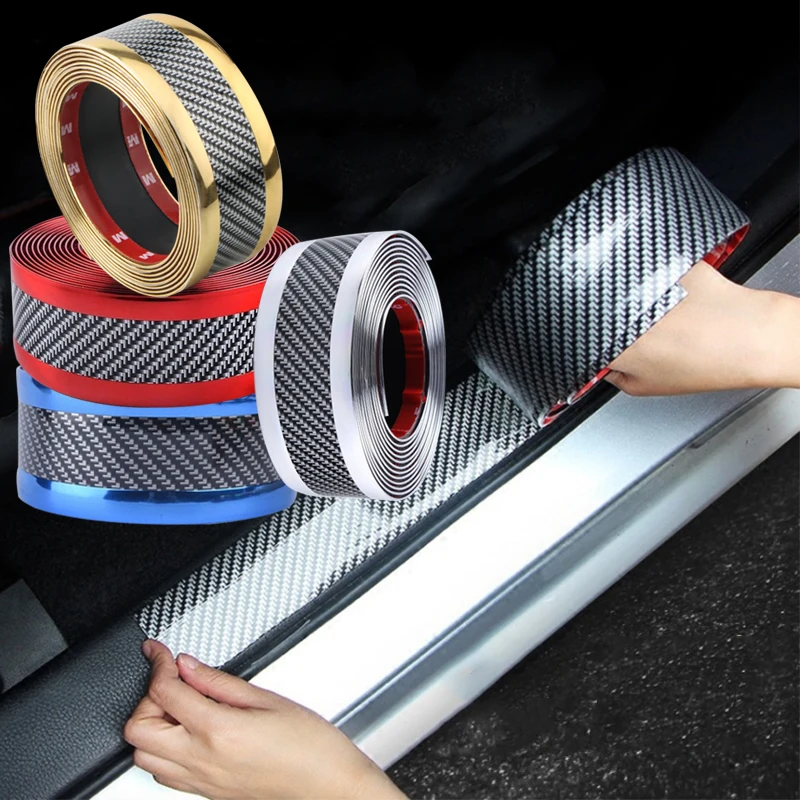 Universal Car Stickers Doorsill Bumper Threshold Step DIY Door Sill Protector Edge Guard Car Stickers Car Styling