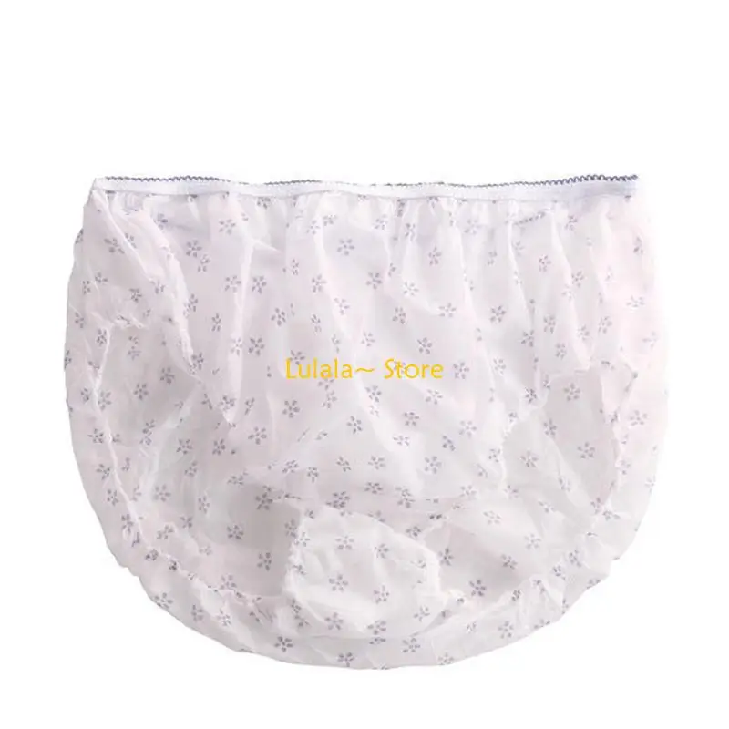 

Y4QA 7pcs/pack Women Disposable Non Woven Briefs Colorful Floral Printed Underwear Postpartum Panties Underpants Travel