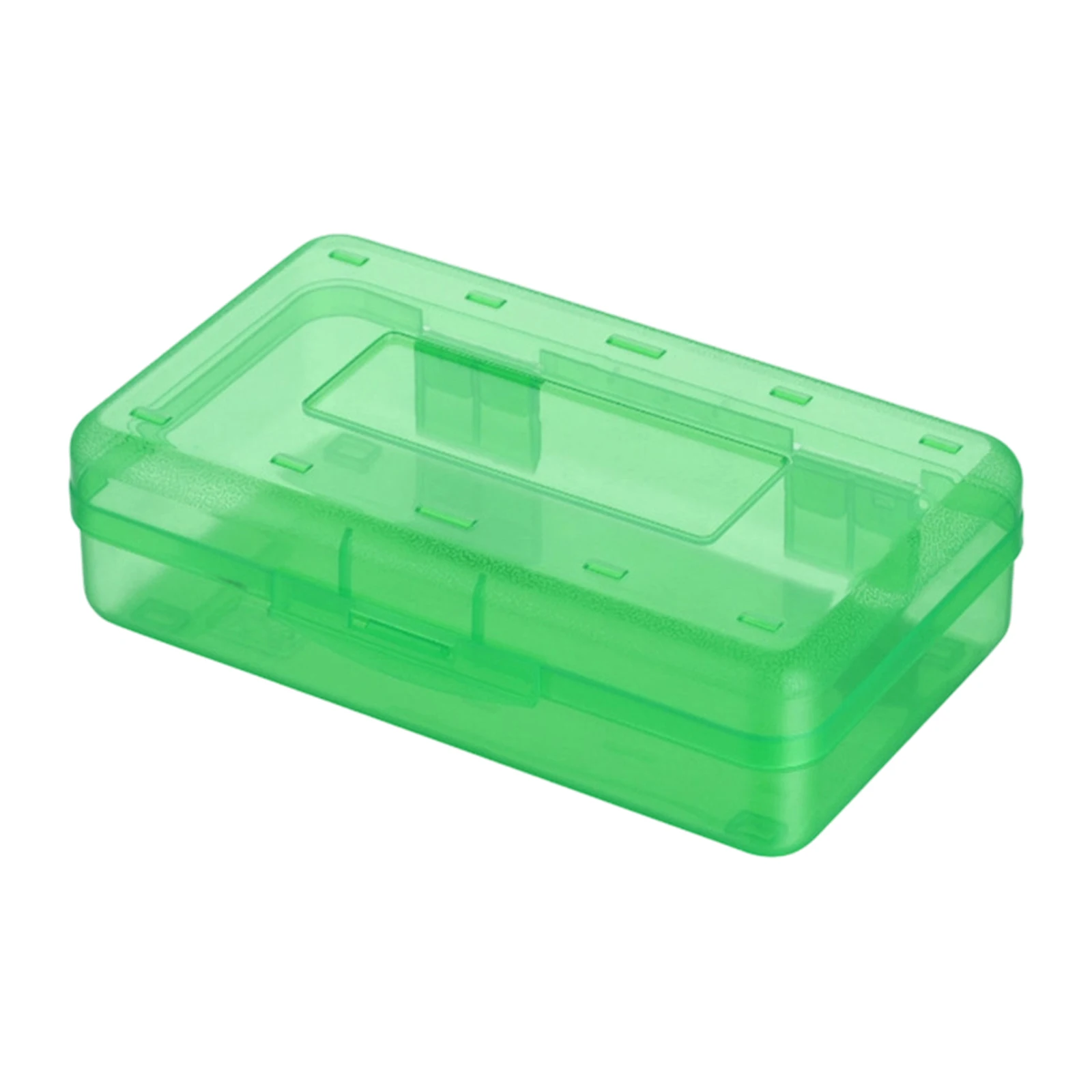 1Pcs Pencil Case Box Plastic Transparent Pencil Box Pouch Stationery School Pencil Case Multifunction Large Capacity Storage Box