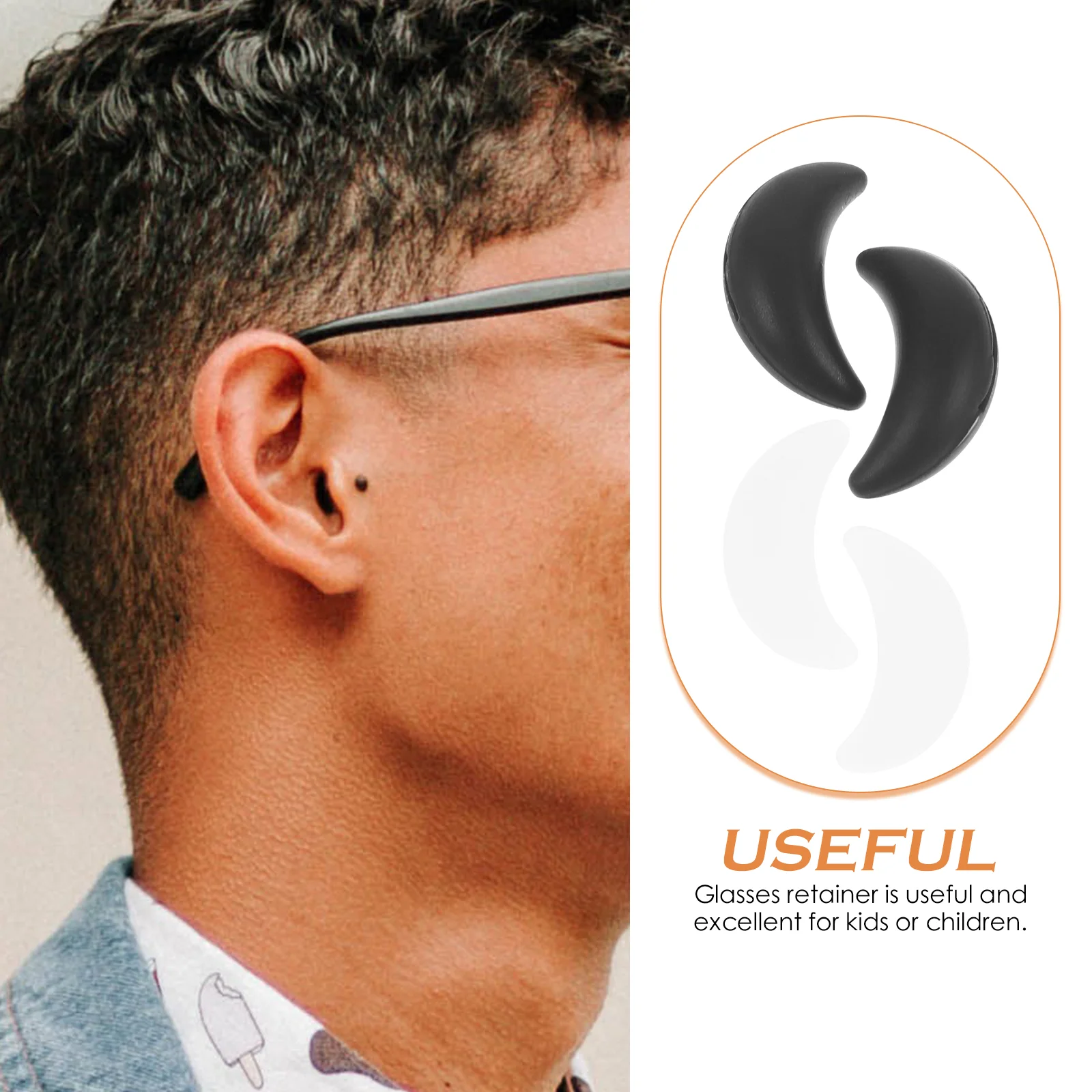 Support universel de lunettes anti-aldes, crochet de poignée d'oreille, retenue de gel de pton, 20 paires