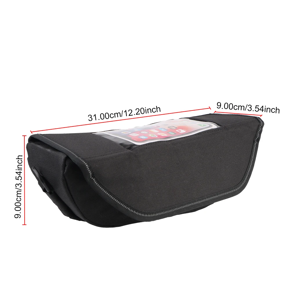 Compatível para yamaha tenere 700 com tela sensível ao toque saco de armazenamento do telefone cabeça da motocicleta guiador saco portátil viagem à prova dwaterproof água
