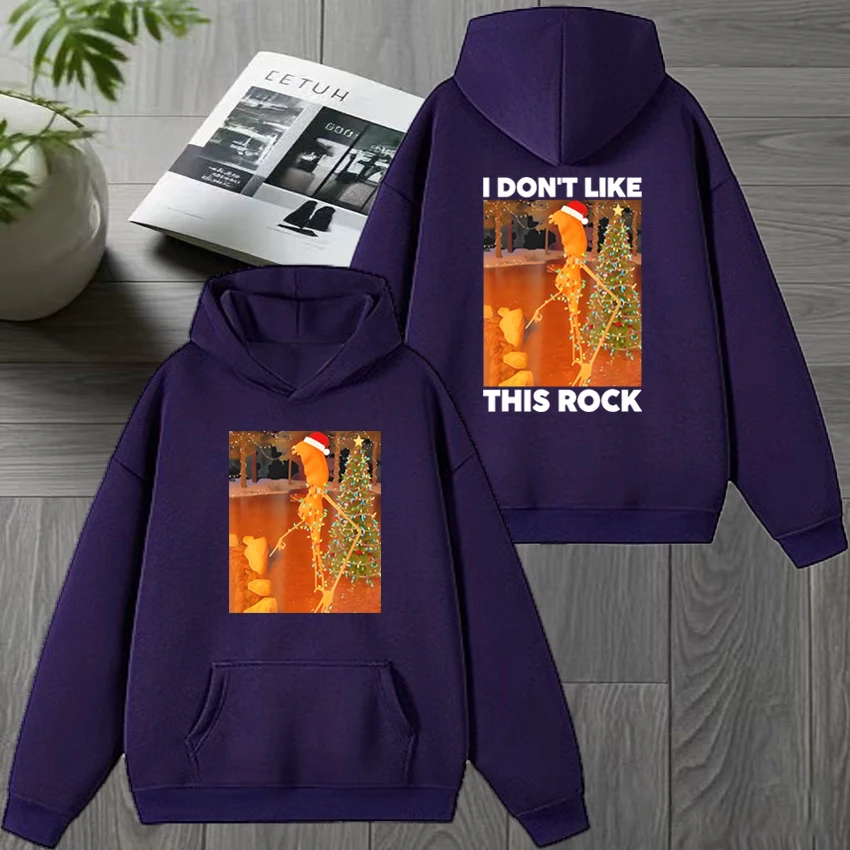 2025 ماركوس الدودة لا أحب هذا روك عيد الميلاد طباعة البلوز الرجال النساء harajuku مضحك هوديي للجنسين بلوزة من الصوف