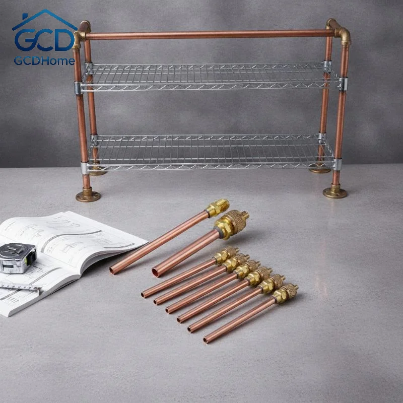 0.6MM Thick 1/4'' AC Refrigerator Service Valve High Sealing Access Valve for Refrigerant Charging HVAC Use