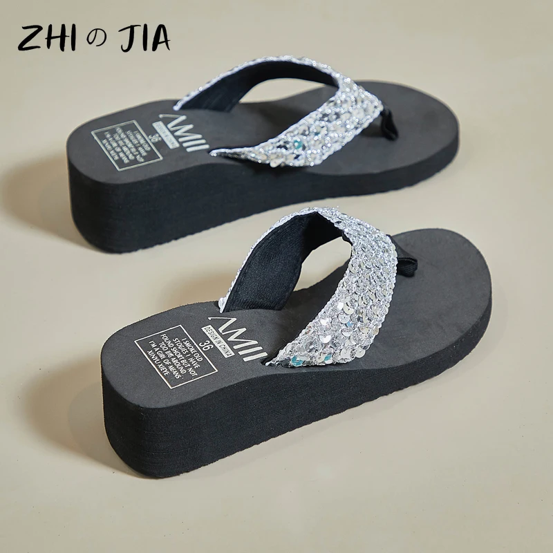 Women's Summer Outdoor Leisure Sandals Thick Sole Flip Flops Hot selling Home Comfort Slippers Water Beach Quick Drying Sandals