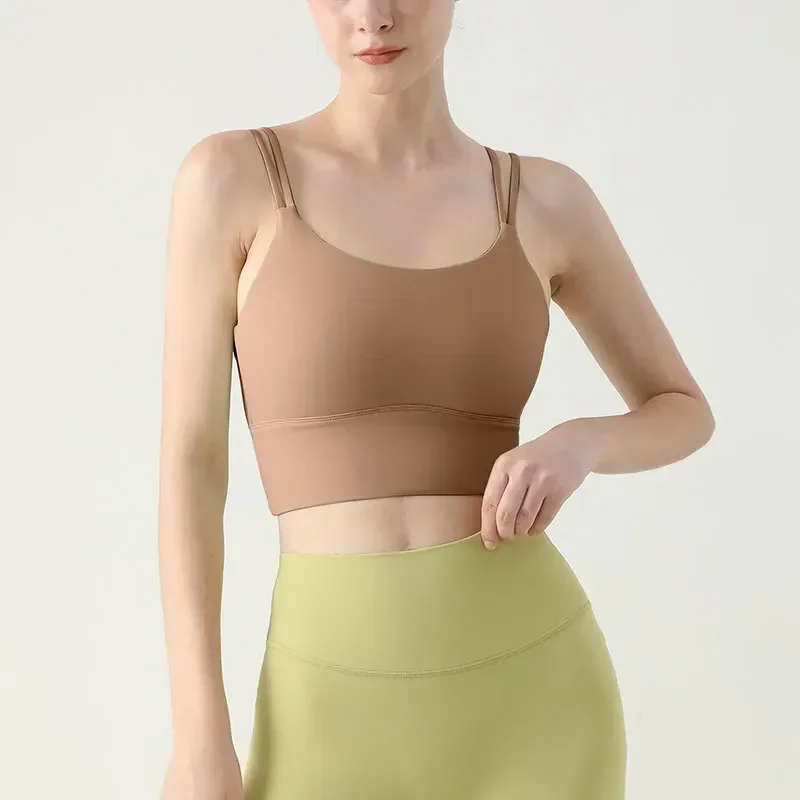 Canotta da Yoga da donna Fitness Running and Yoga Training canotta da corsa da donna per Yoga biancheria intima traspirante Sexy per palestra da donna