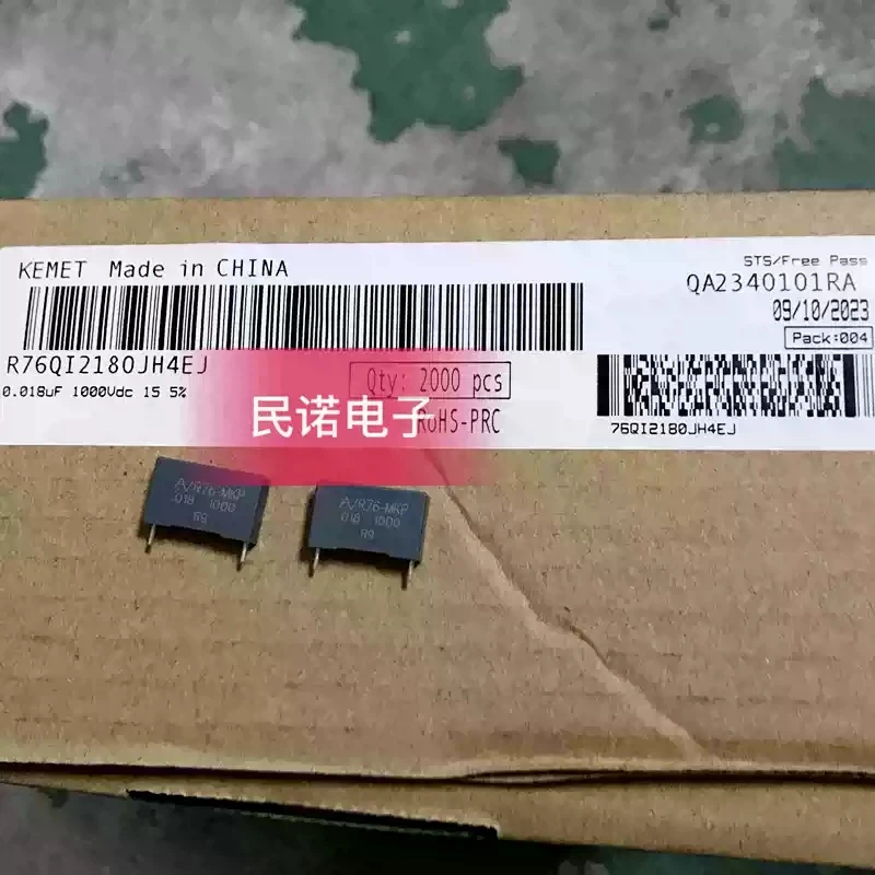 10pcs 1000V 0.018UF 1000V 183 18NF Pin Distance 15mm New Jimei AV Film Capacitor R76