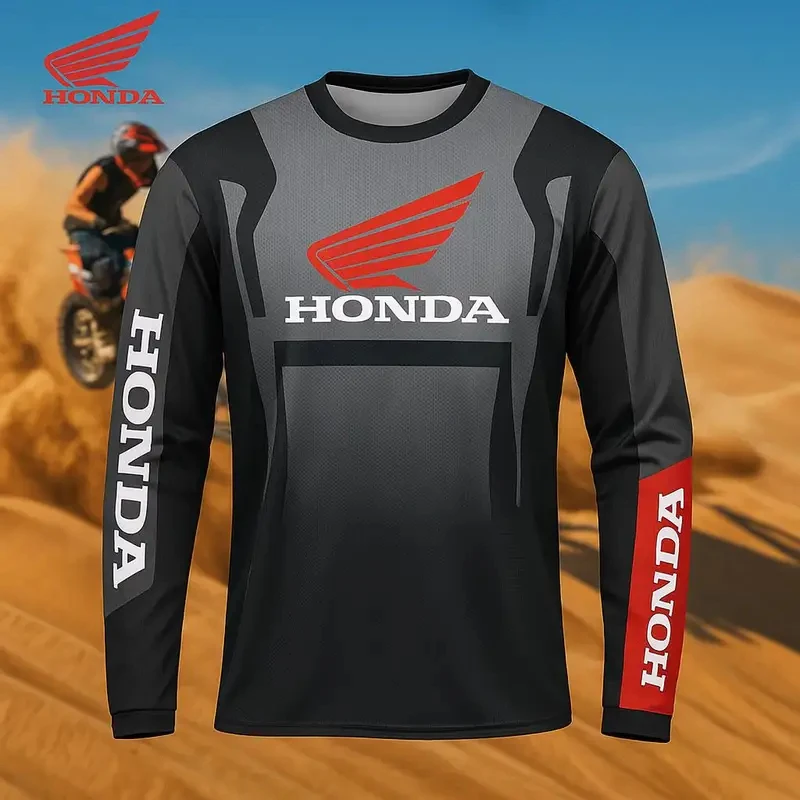 Honda 26 Men's Summer Racing T-Shirt Street Casual Top Outdoor Cycling Sports Quick-Dry Breathable T-Shirt