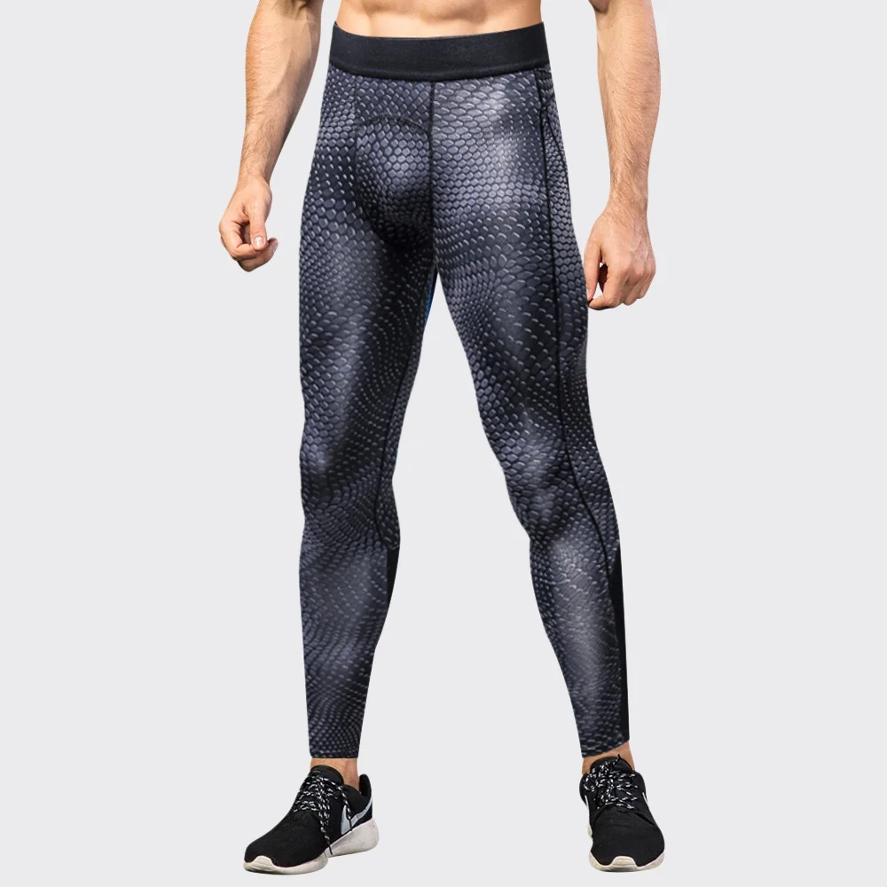 Men's Compression Pants Dry Fit Running Tights Men Breathable Gym Leggings Elastic Training Sport Pants Fitness Workout Trousers