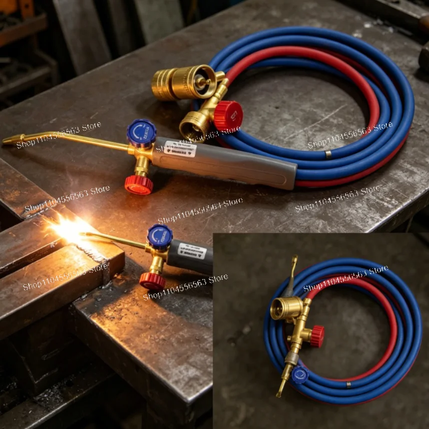 Brazing Welding Torch - Works with Propane/Oxygen/MAPP Gas Fuels