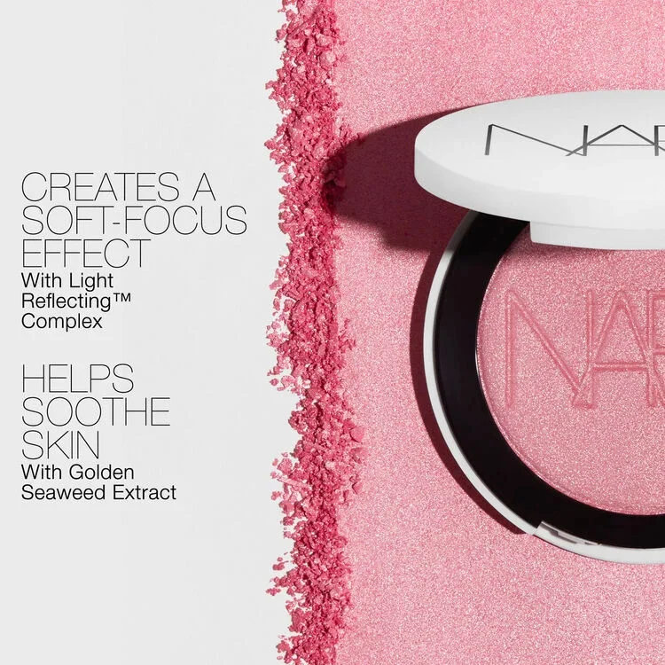 NARS’ Iconic Blush Light Reflecting™ Luminizing Blush Pearlescent Blush Powder Blush Inflatable Ambient Color Good Complexion