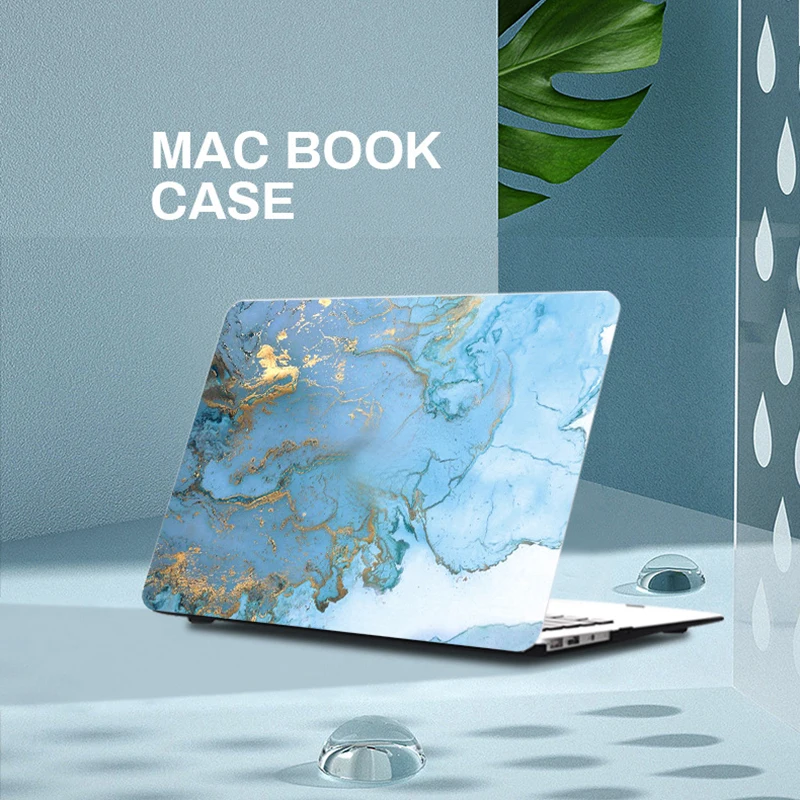 

Marble Laptop Case for Apple Macbook Air 13 M1 A2337 A2338 M2 2022 A2681 Retina Touch Bar ID Pro 14 15 16 Inch Cover Shell Bags