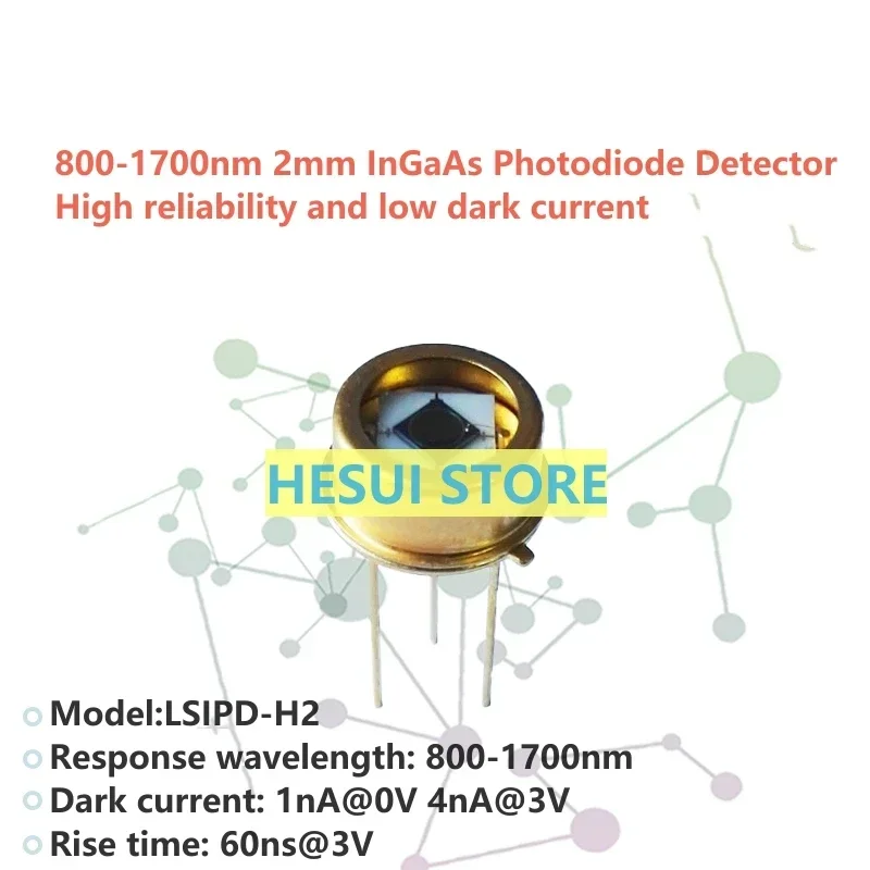 LSIPD-H2 800-1700nm 2mm InGaAs Photodiode Detector High cost performance High stability flat window