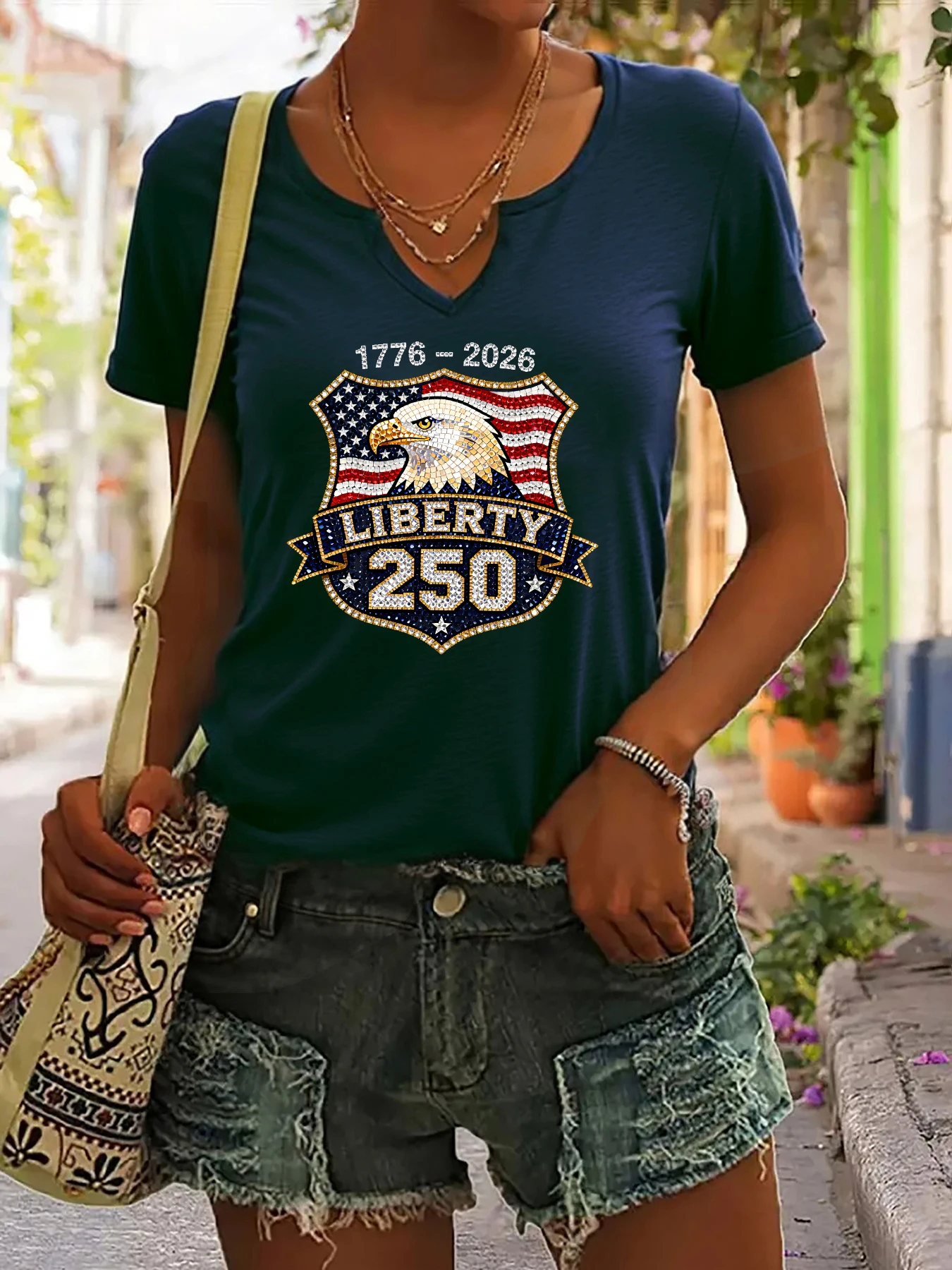 Women's Summer Crew Neck Short - Street Fashion Usa recension och pris