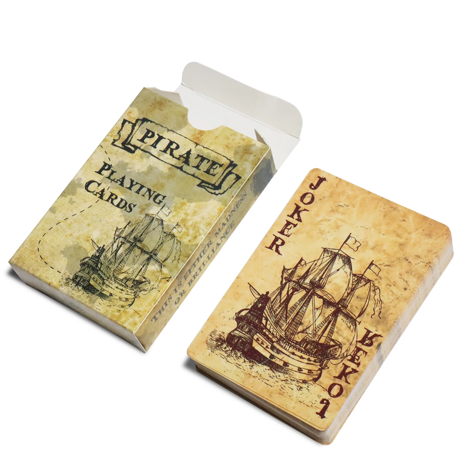 

Pirate King Playing Cards Vintage Stype Bridge Card Deck 60x90mm Poker Board Game Cartes