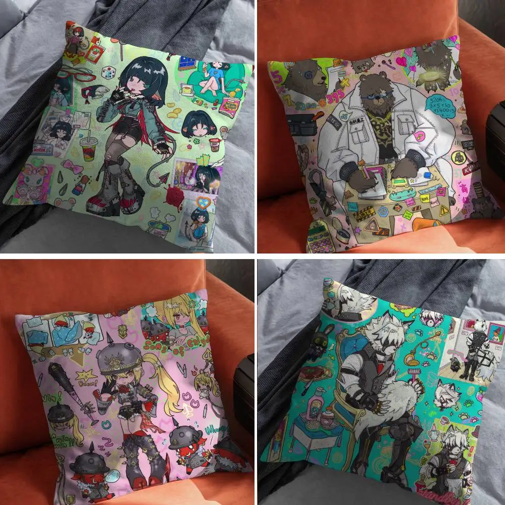 

Zenless Zone Zero Planner Pillow Case For Car Pillows 60x60 Cushions Luxury Double sided Cover Home and Decoration Sofa 30x30