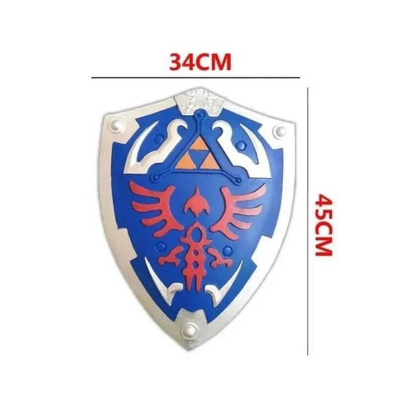 Jogo link céu escudo real escudo perto guarda escudo cosplay pu adereços cos arma dia das bruxas palco adereços brinquedos