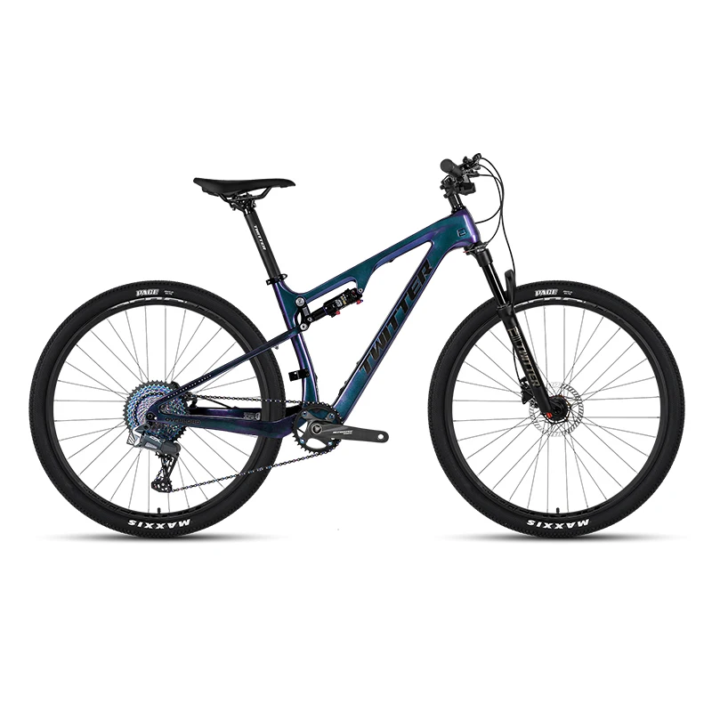 AliExpress TWITTER Twitter Wireless Carbon Full Suspension Mountain Bike 27.5 29 21 Inch WheelTop OX 13S MTB Bicycle with Remote Seat Post For Men