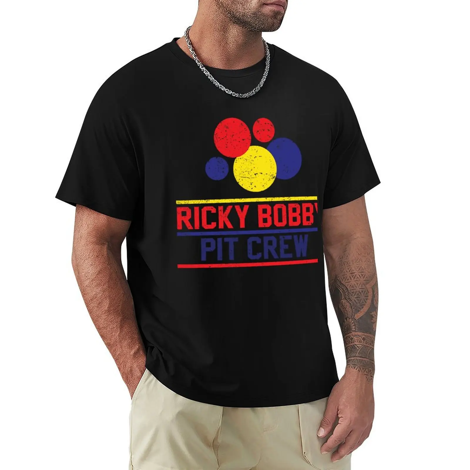 

Ricky Bobby Pit Crew - Rough T-Shirt graphics funny gifts anime mens workout shirts