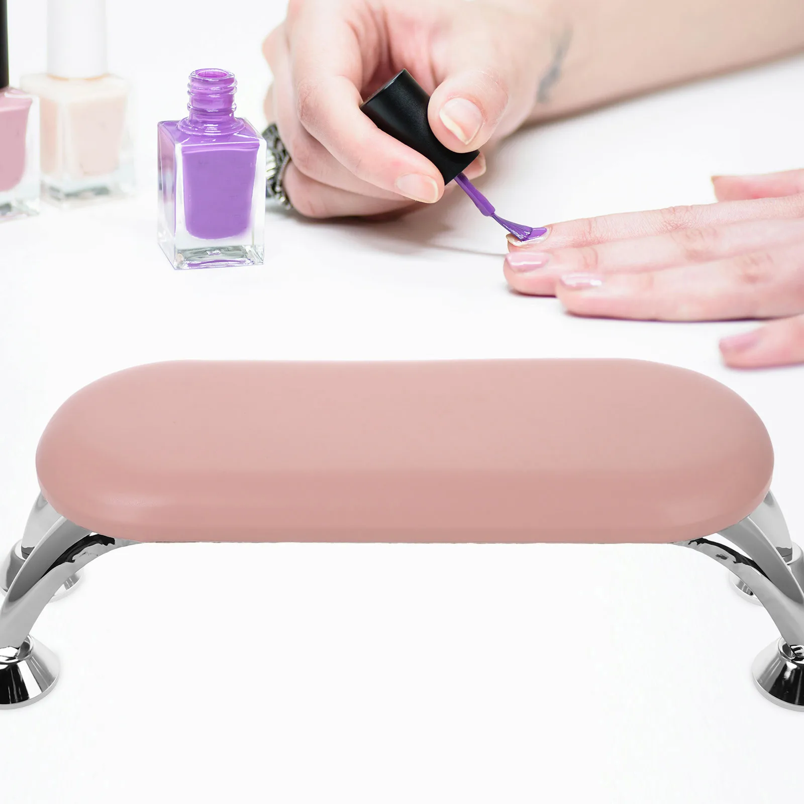 

Nail H Pillow Cushion Rest Pink Salon Accessory for Manicure nail h rest arm rest cushion manicure