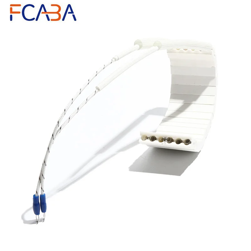 FCABA Ceramic Heating Element 150-400mmx 50mm/60mm High Temperature Uniform Heating Plate for Injection Molding Machine