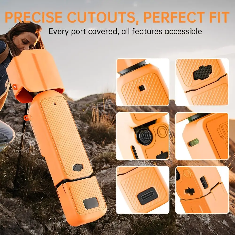 Wszechstronna ochrona Silikonowa obudowa kamery gimbalowej Odporna na zarysowania, wstrząsoodporna, lekka osłona ochronna do DJI OSMO Pocket3 — zdjęcie produktu 5