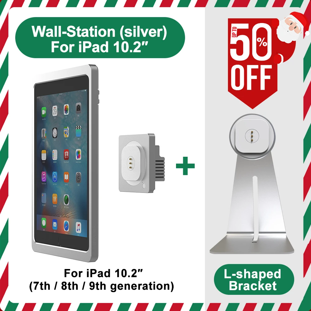 

Магнитное настенное зарядное устройство EMONITA мощностью 18 Вт с чехлом для iPad 10,2 дюйма (7-го 9-го поколения) — сильные магниты, 360 ° Вращение, быстрая зарядка