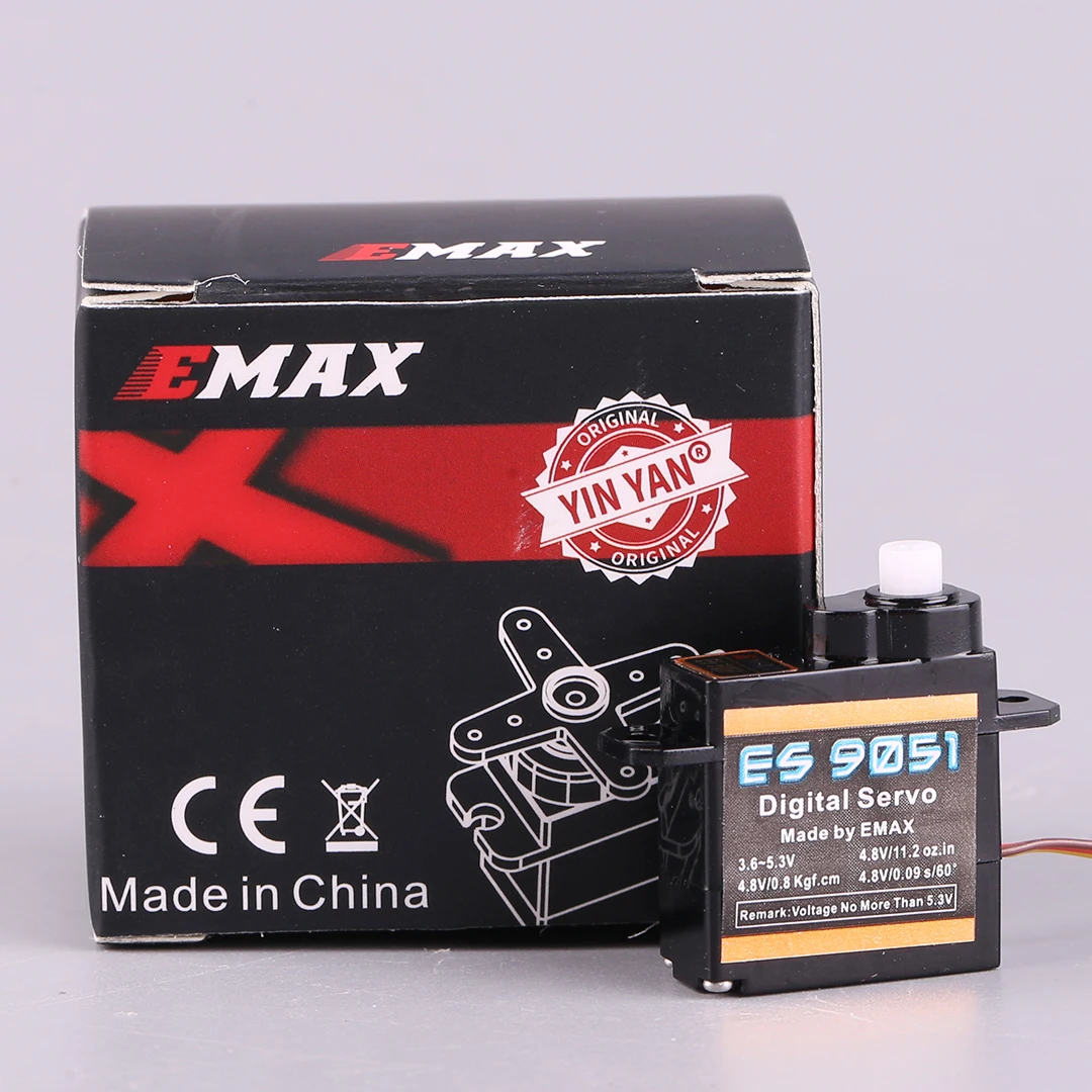EMAX ES9051 Model Airplane Remote Control Fixed Wing Small 3D F3P Indoor Aircraft 4.3g Digital Servo