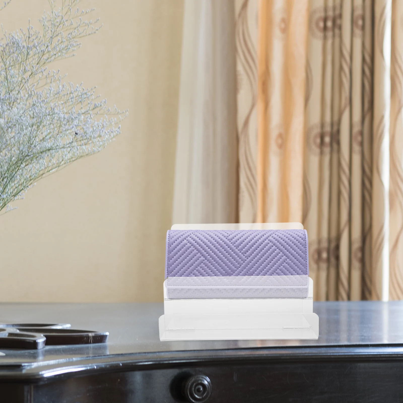 

Clear Acrylic Wallet Organizer Stand Multi-Layer Purse Rack Display Shelf Sunglasses Holder Wallet Stand Purse Stands