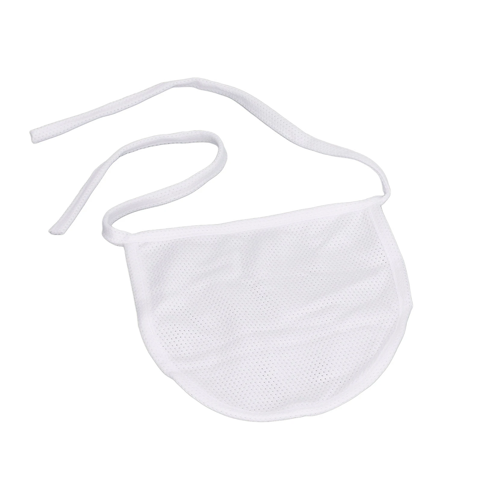 Neck Trachea Cover Double Layer Breathable Adjustable Length Tracheotomy Dust Cover Stoma Guard White