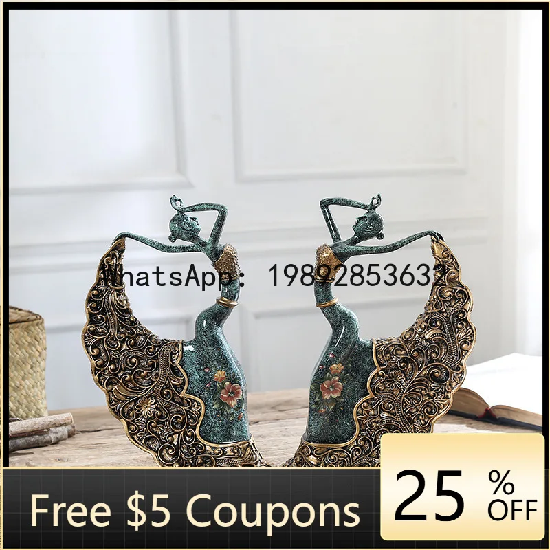 

Z4 Simple Creative Home Wine Cabinet Decoration Ornament Living Room Fashion Dancer Resin Craft