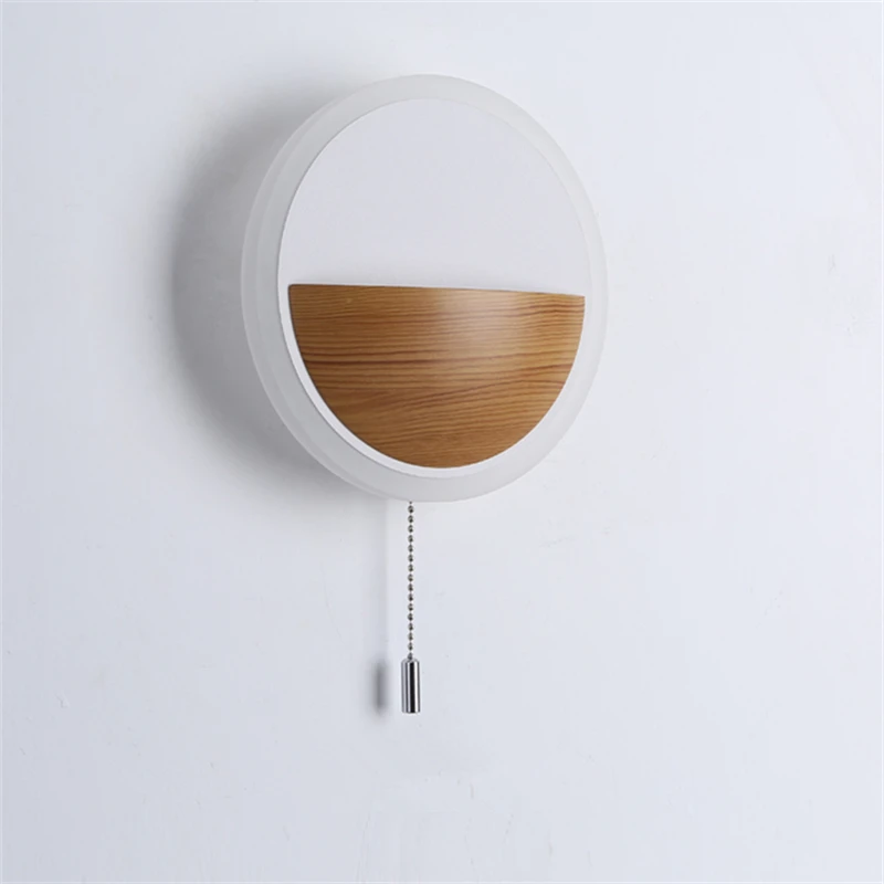 

Wall lamp, bedside lamp, living room, bedroom background wall decoration, modern balcony with cable rope switch, wall lamp