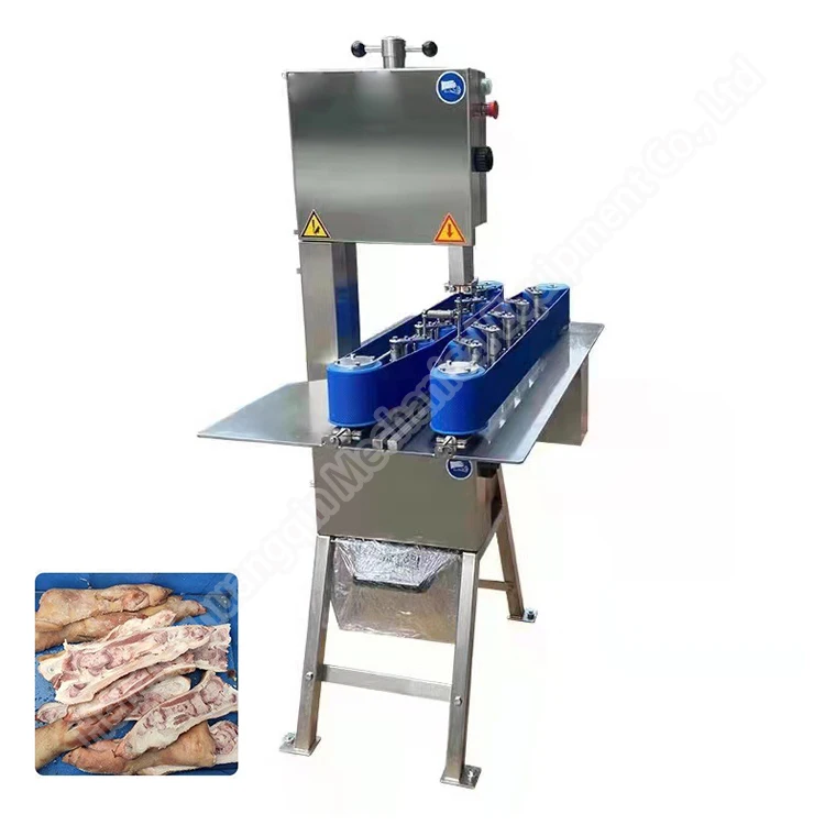 Pig's Feet Splitting Machine Pettitoes Veal Beef Feet Lamb Feet Half-Split Bandsaw Sawing Bone Saw Meat Cut ting Machine