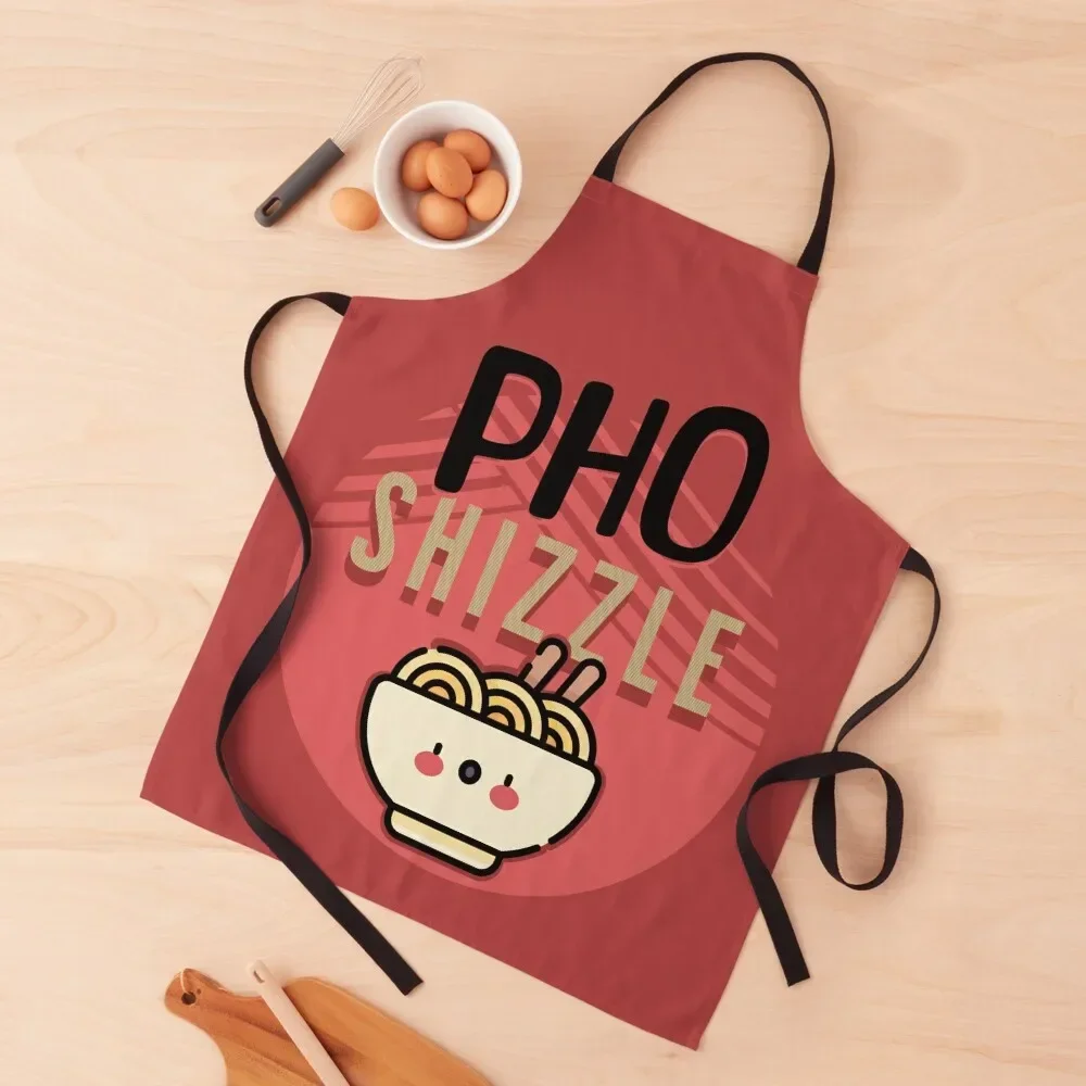 

Pho Shizzle Cute Pho Pun Apron barber uniform Customizable Beauty For Man Haircut Apron