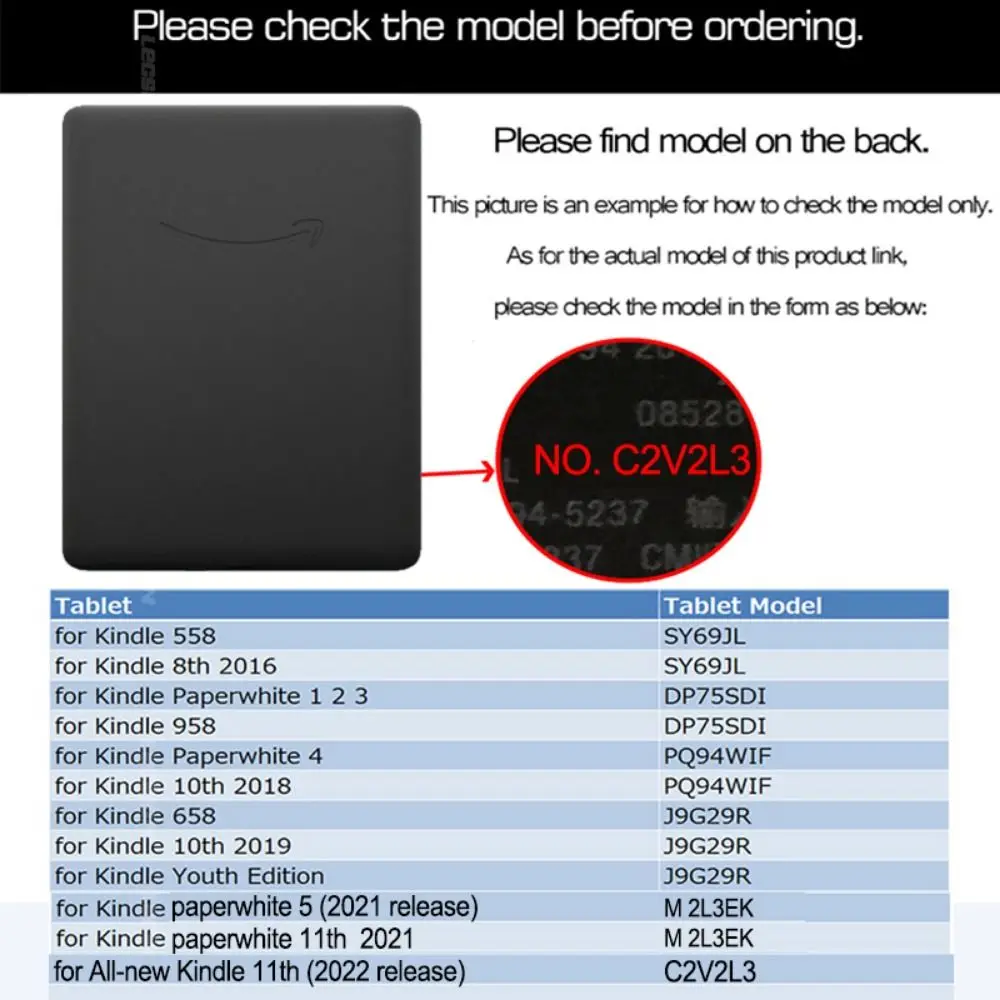 6-дюймовый чехол для телефона, планшетофон, умный чехол C2V2L3 для Kindle 11, выпущенный в 2022 году