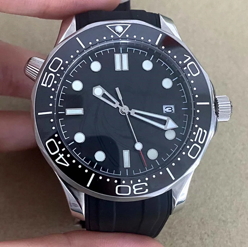 

Роскошные мужские часы Seamaster NH35 с подсветкой 42 мм, автоматические механические часы с керамическим циферблатом, классические часы высокого качества