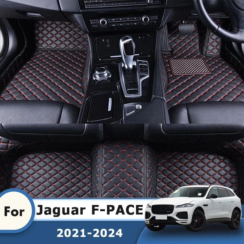 

RHD Carpets For Jaguar F-PACE F PACE FPACE 2024 2023 2022 2021 Car Floor Mats Waterproof Auto Interior Rug Accessories Foot Pads