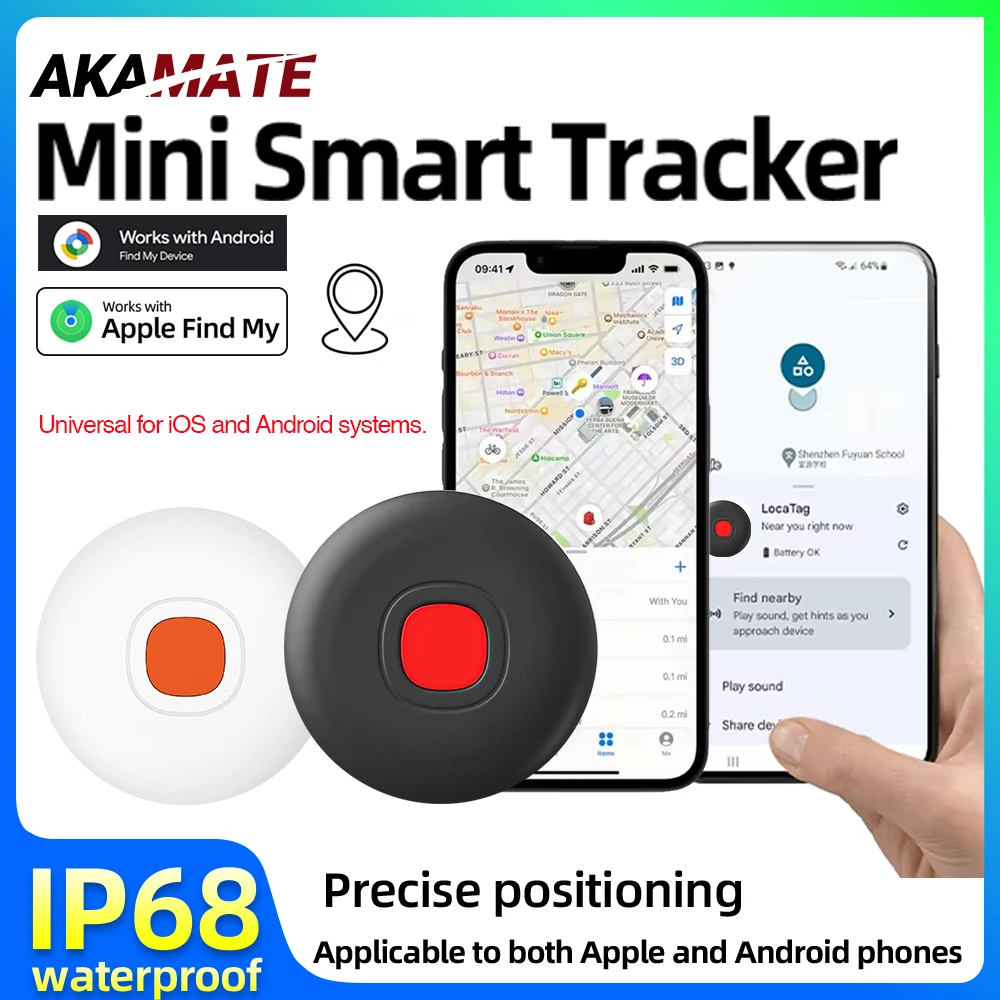 Dispositivo anti-smarrimento Trova la mia app Tracker Portafoglio chiave Localizzazione etichette bici Mini ricercatori disponibili Smart Tag per telefoni Android iPhone