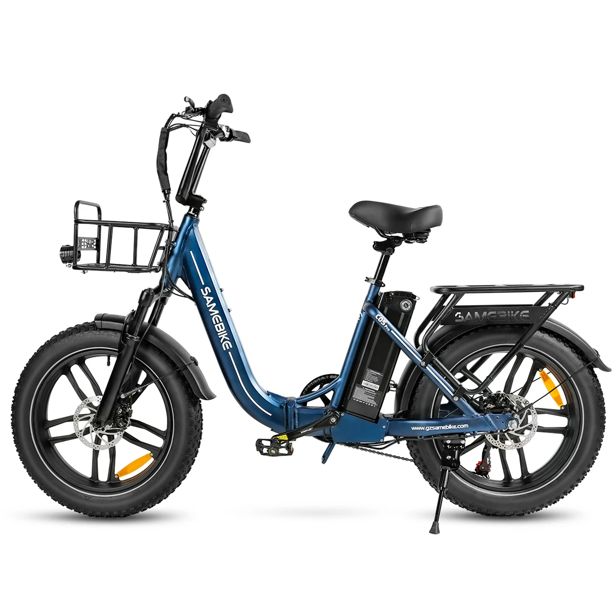 Samebike C05 Pro Opvouwbare Elektrische Fiets met 36V 13Ah Verwijderbare Batterij, 20 x 4.0" Vetbanden Mountain E-Bike voor Volwassenen