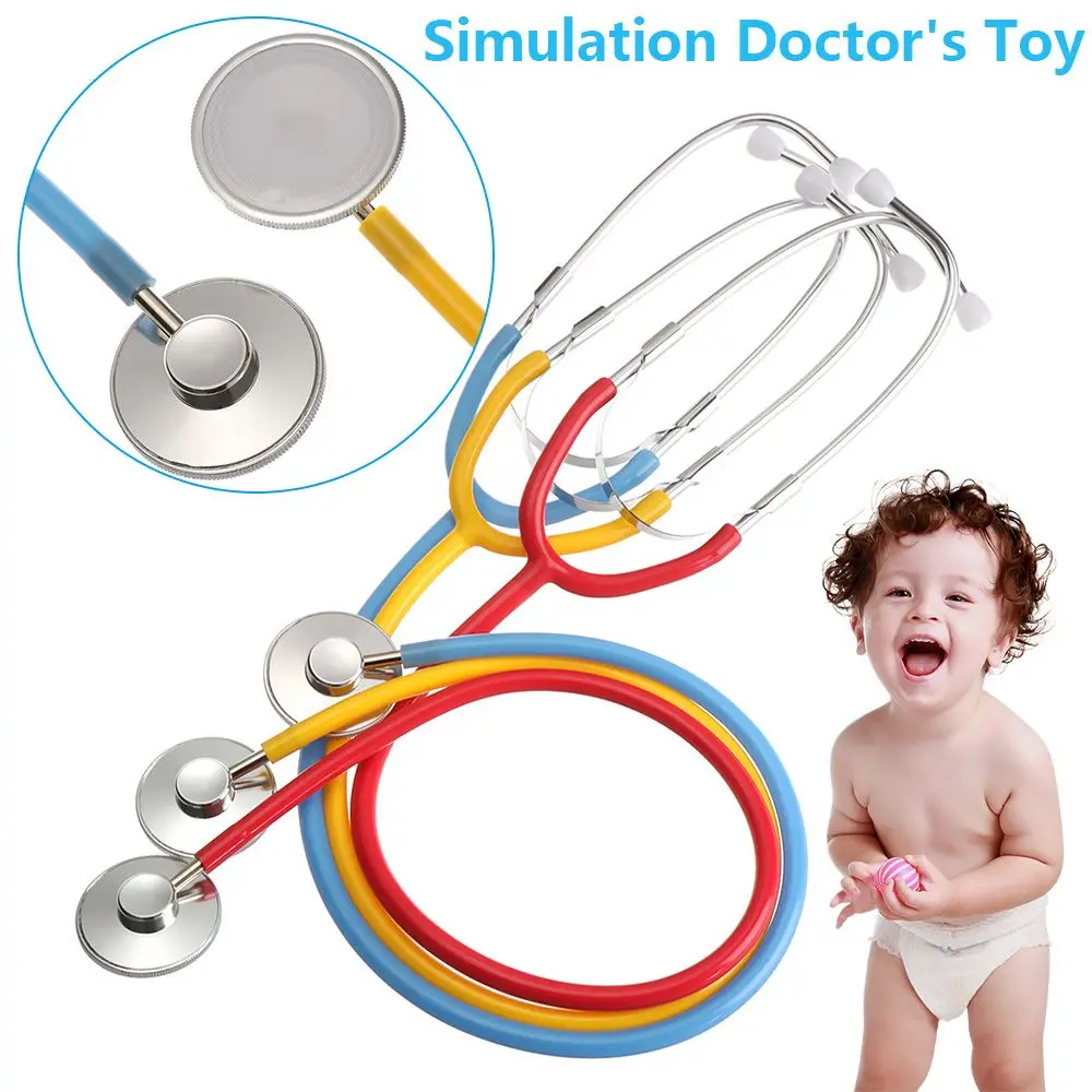 Stéthoscope en plastique pour enfants, jouet éducatif, simulation de médecine, cadeaux pour médecin