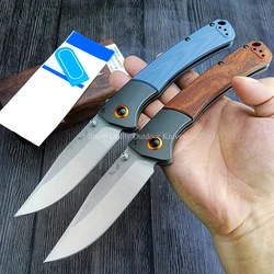 Sharp BM Crooked River 15080 EDC Multi Knife Outdoor Adventure Survival Camping Tactical Pocket Folding Knife G10/ Wood Handle