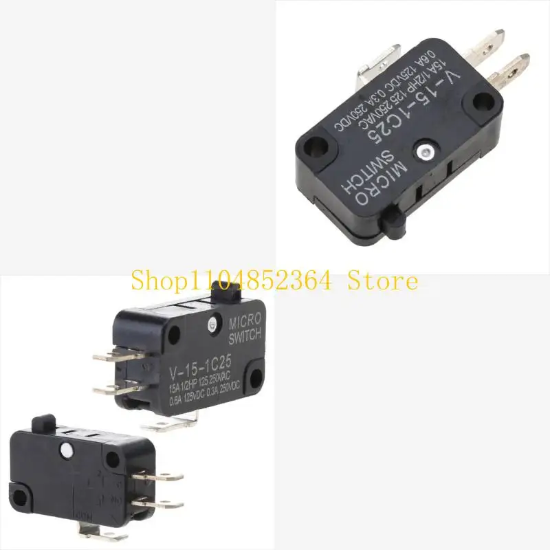 

652f KW7-0C AC125V/250V 15A Микро-ограниченный переключатель для дверей микроволновой печи.