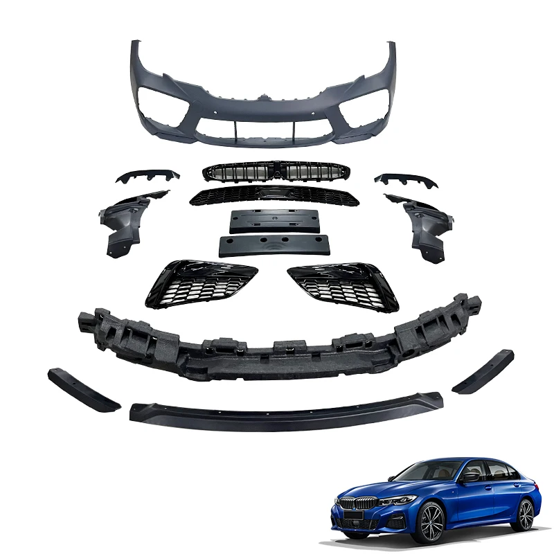 

Auto Parts Carbon Fiber Front Rear Bumper Lip Canards Splitter Rear Spoiler Body Kit For BMW G20 Tuning M8 Style Body Kit