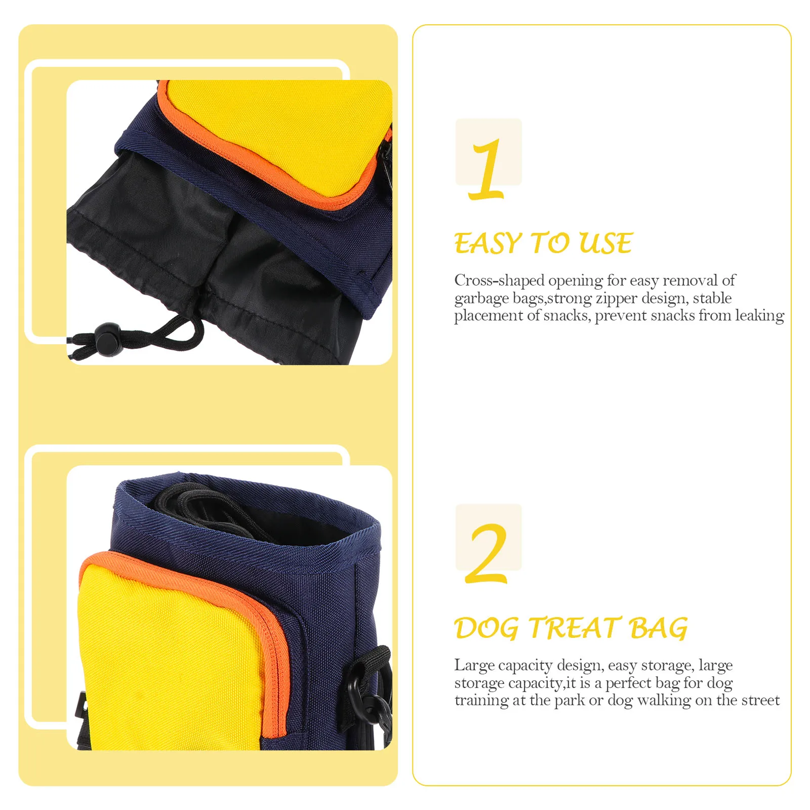 

Adjustable Dog Training Puppy Treat Bag For Outdoor Walking Lightweight Durable Multiple Pocket Pet Supplies Snacks Keys Holder