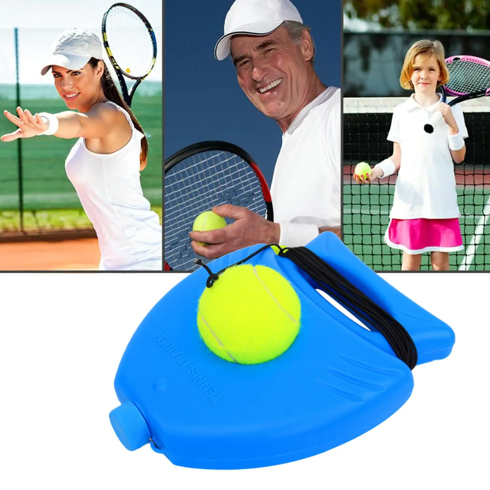 

Tennis Trainer Smooth Return With String Ball Self Tennis Trainer Practice For Beginners Sport Exercise Backyard Garage Park