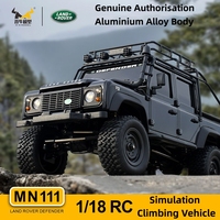 MN Model 1:18 Crawler MN111 Kit Assembled RC Adult Professional 4WD Off-road Vehicle Led Lights Metal Car Shell Diy RC Car