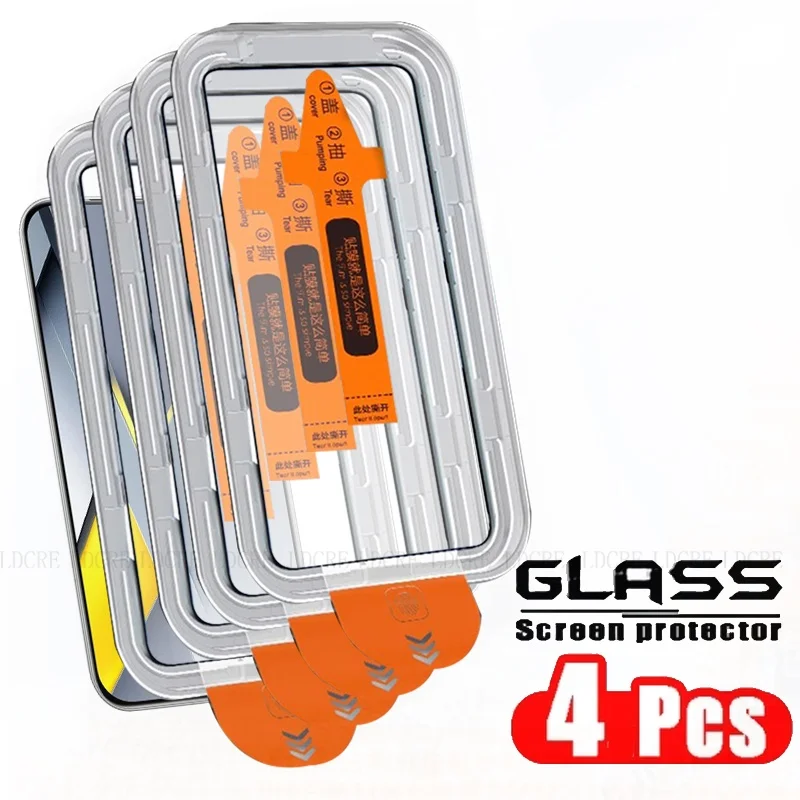 4/3/2/1Pcs Für Poco F8 Ultra Glas Poco F8 Pro Gehärtetes Glas Staub freies 9H Volle Abdeckung Screen Protector Xiaomi Poco F8 Ultra Pro