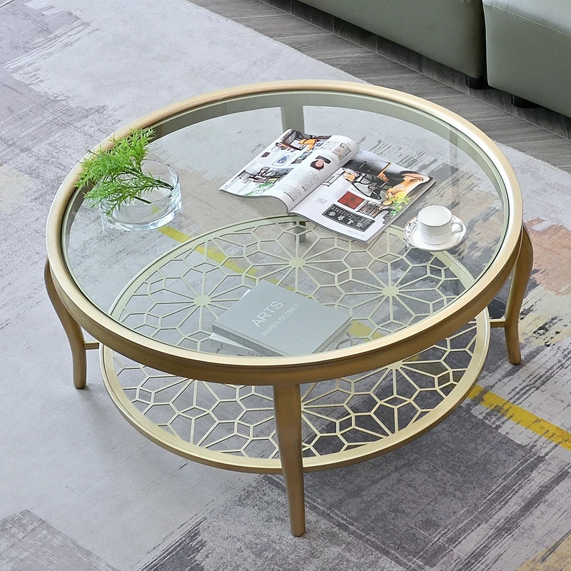 -For Round Coffee Tables Smooth Surface Table Basse Living Room Companion Table Lightweight Yet Sturdy Tavolino Da Salotto Furni