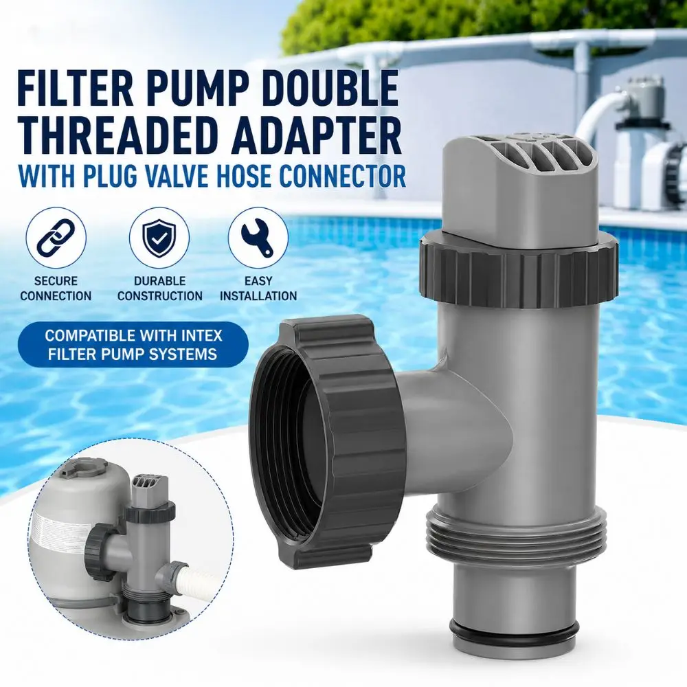 Replacement Part On/Off Control Plunger Valve Easy Installation Grey Pool Plunger Valve Compatible Replacement Plunger Valve